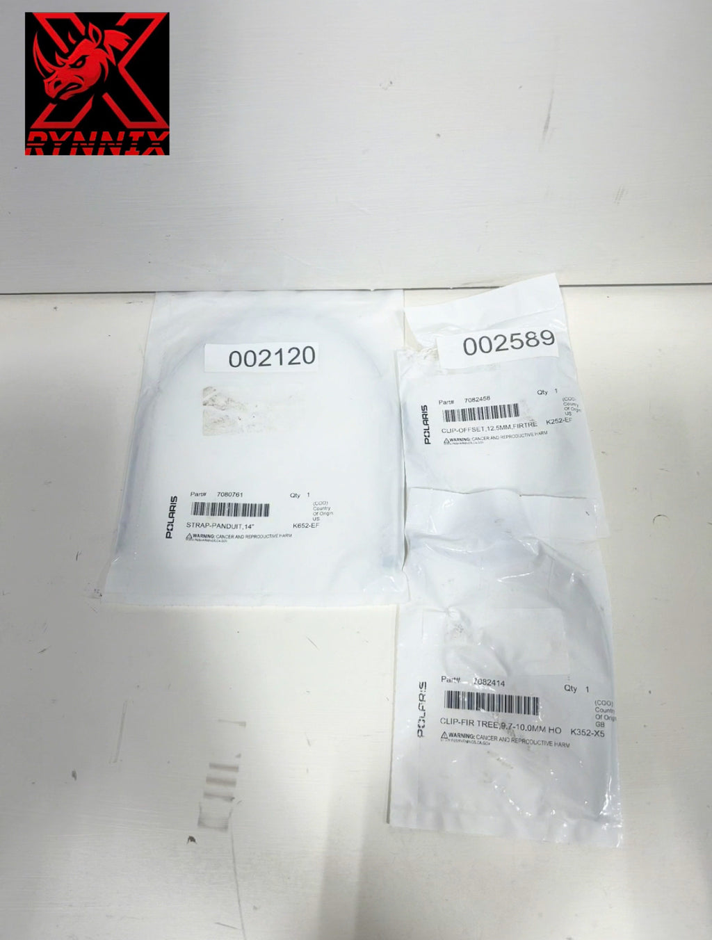 Polaris Strap Zip Ties 7080761 7082458 7082414 (3pc) (8- 002615 )