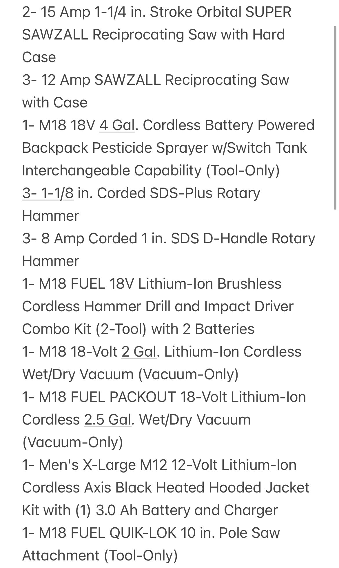 (AS-IS) Milwaukee Tool Pallet (Home Depot Untested Returns) ( TZ )