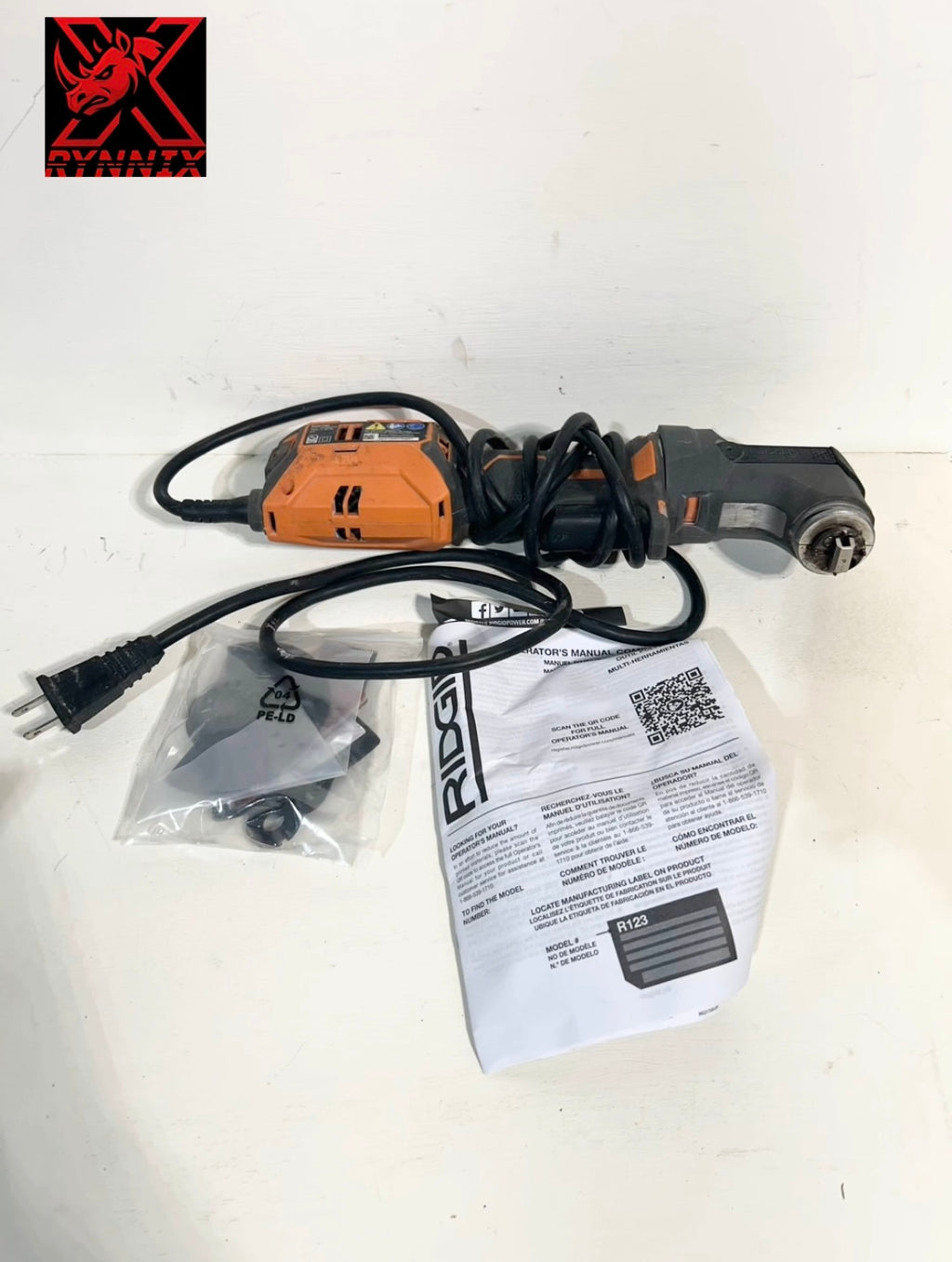 (Defective) Ridgid 4 Amp Corded Oscillating Multi-Tool (01- 002253 ) TZ