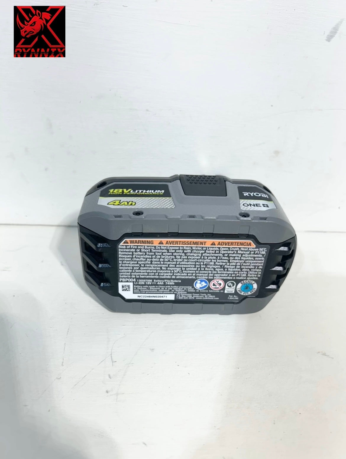 (Defective) Ryobi ONE+ 18V 4.0 Ah Lithium-Ion HIGH PERFORMANCE Battery (06- 002569 ) TZ